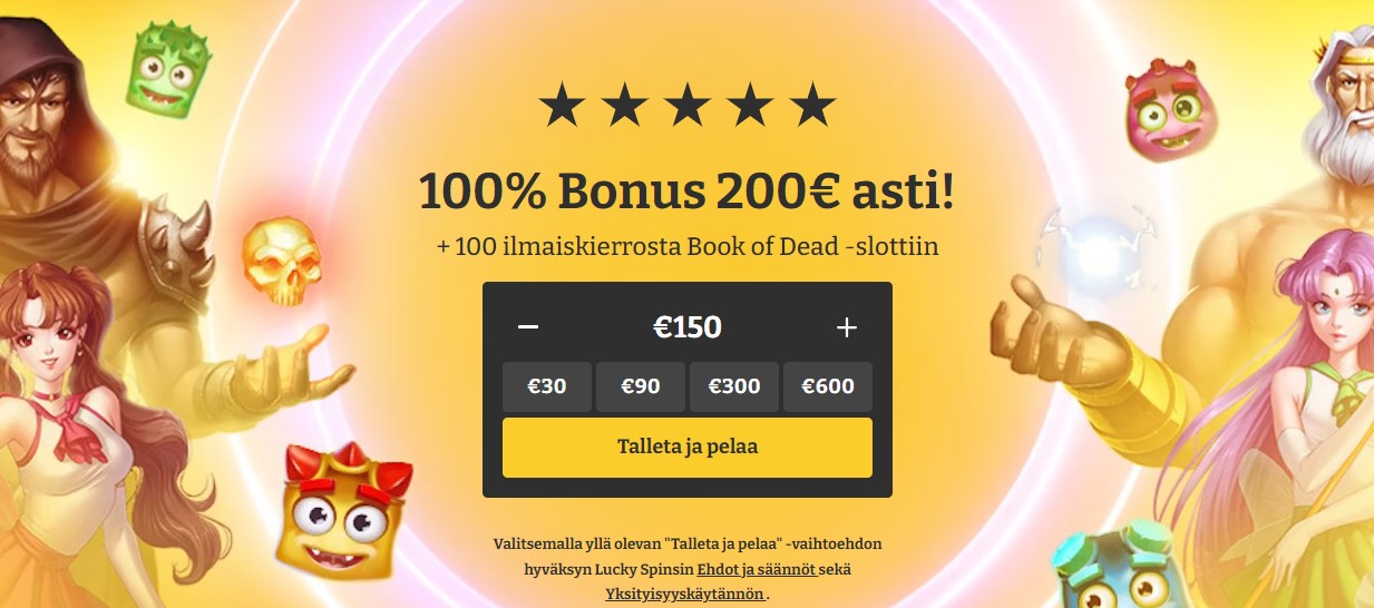 Lucky Spins Casino > Lue Arvostelu Ja Kokemuksia! (2024)